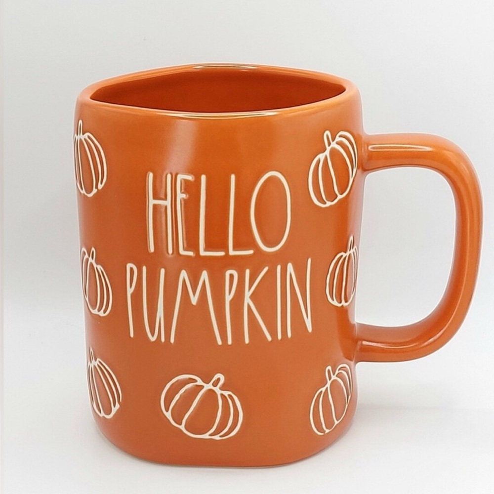 NEW Rae Dunn Hello Pumpkin Mug - Picture 2 of 3